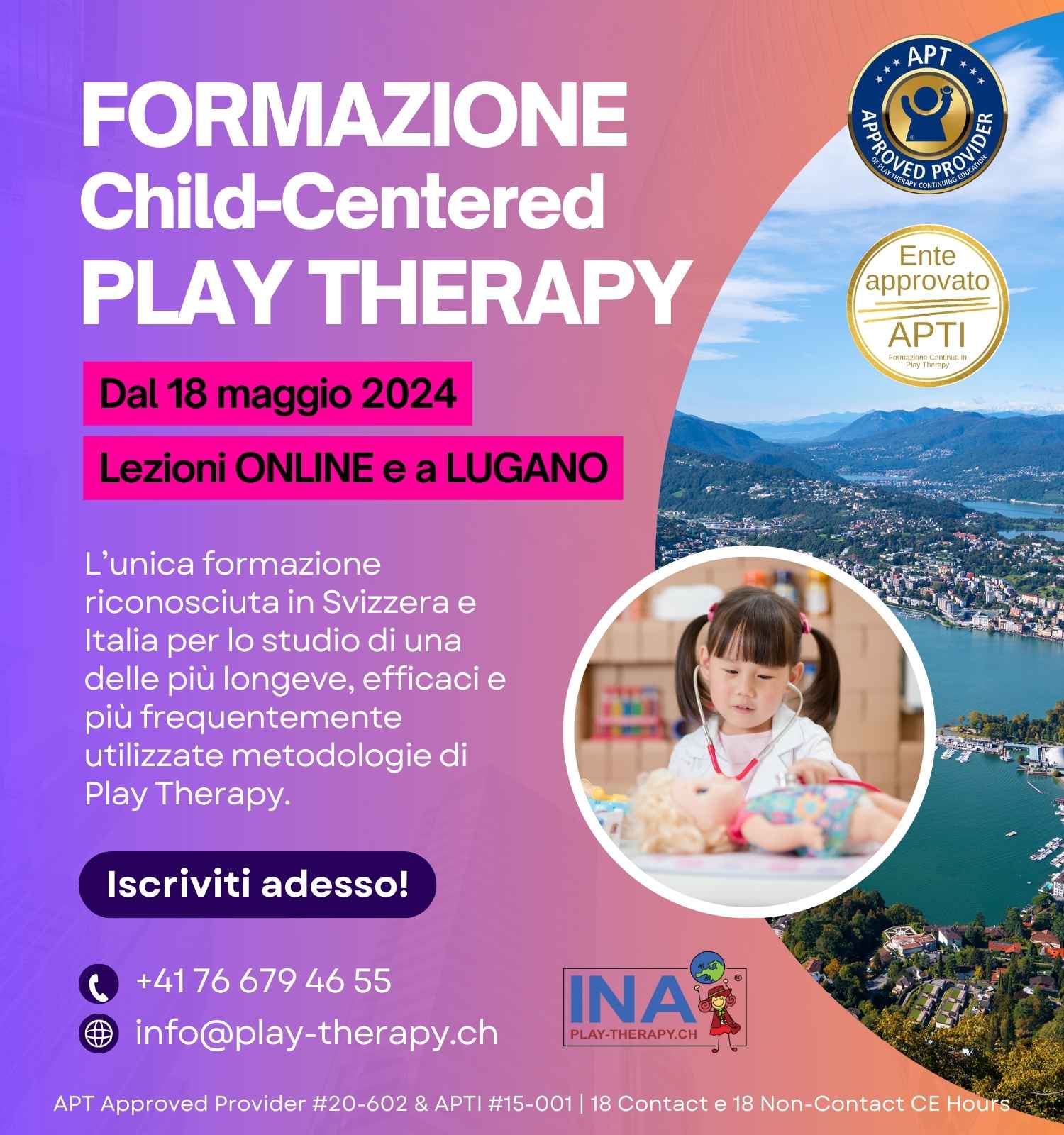 formazione child-centered play therapy a lugano