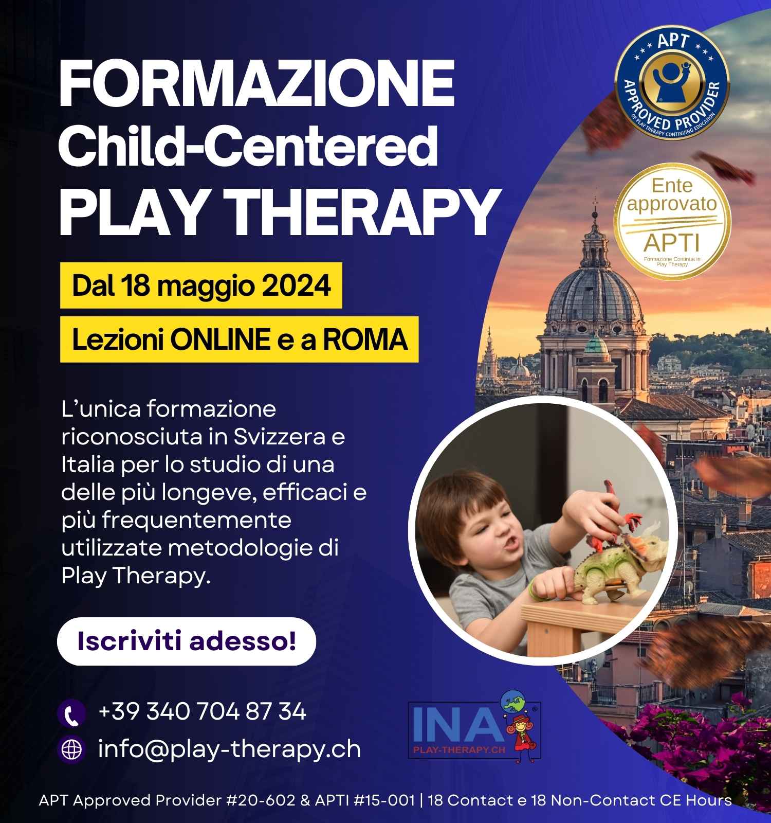 formazione child-centered play therapy a roma