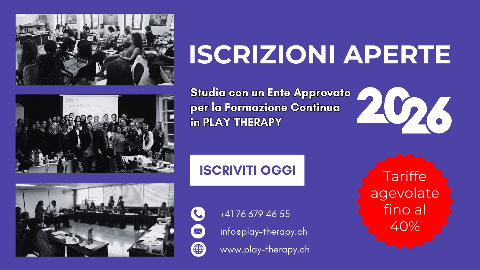 iscrizioni aperte formazione continua in play therapy