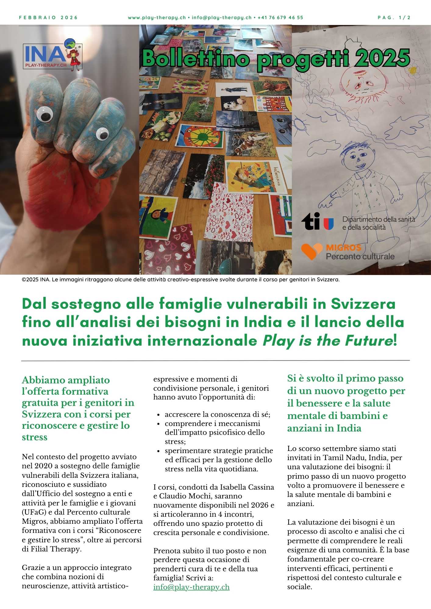 materiale per attività creative